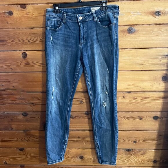 pistola Denim - Pistola Jeans High Rise I’m Straight Medium Wash Distressed Size 31